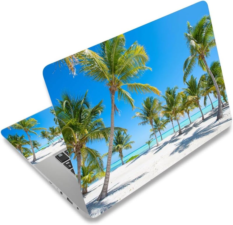 Laptop Skin Sticker Decal,12" 13" 13.3" 14" 15" 15.4" 15.6 inch Laptop Skin Sticker Cover Art Decal Protector Notebook PC (Coconut Tree)